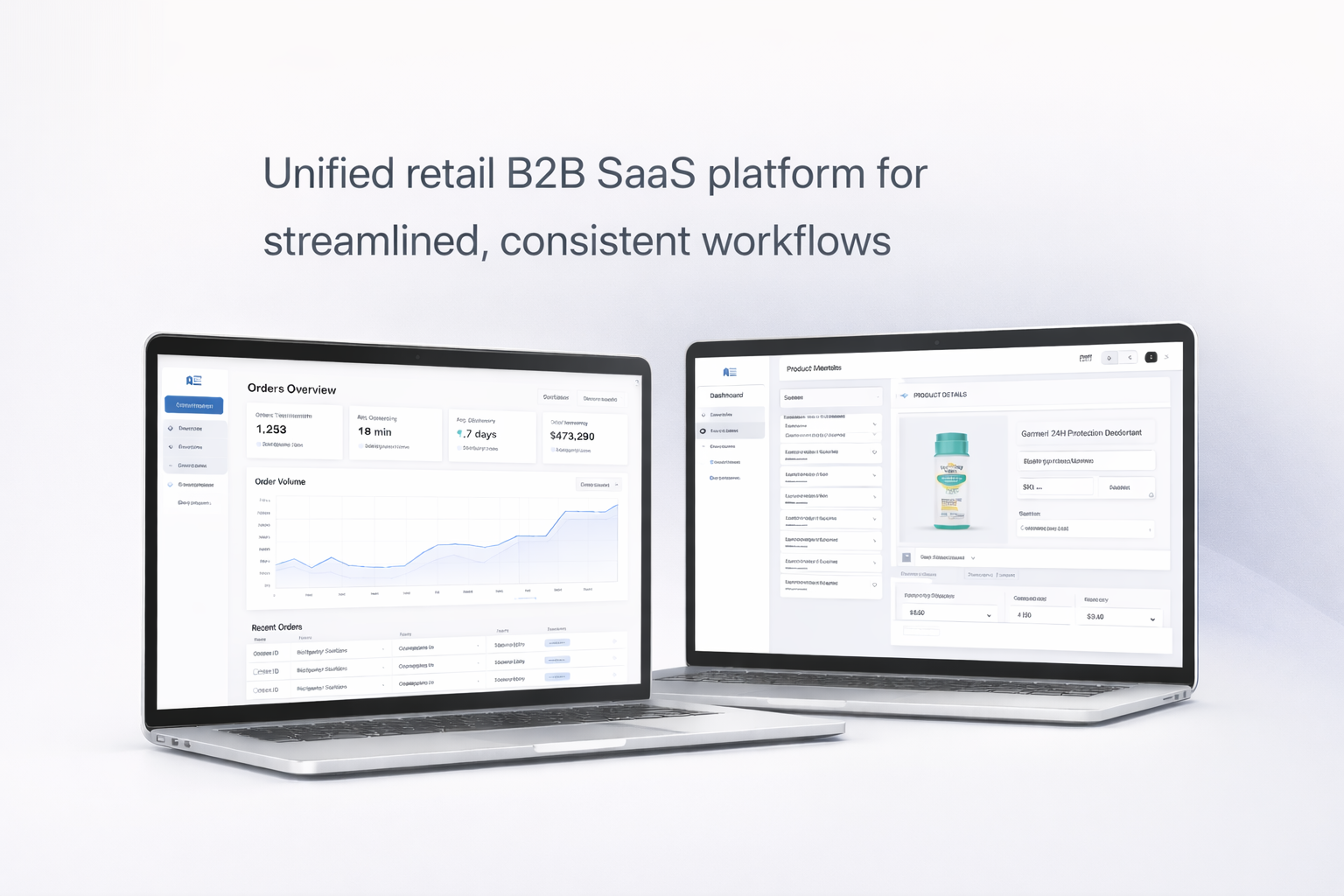 Unified retail B2B SaaS platform for streamlined, consistent workflows